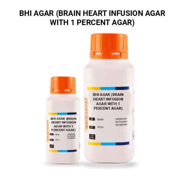 Bhi Agar (Brain Heart Infusion Agar With 1 Percent Agar)